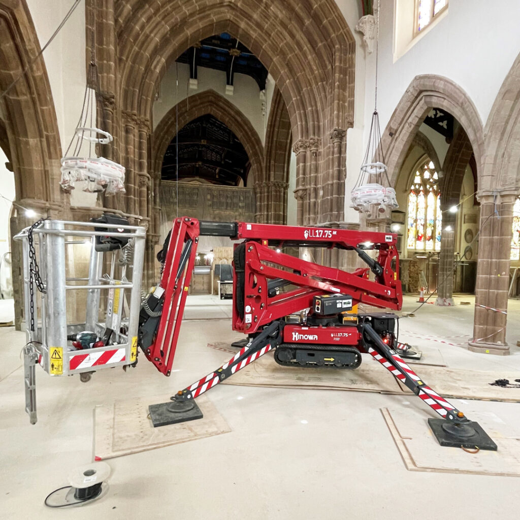 Project progress for Leicester Cathedral.