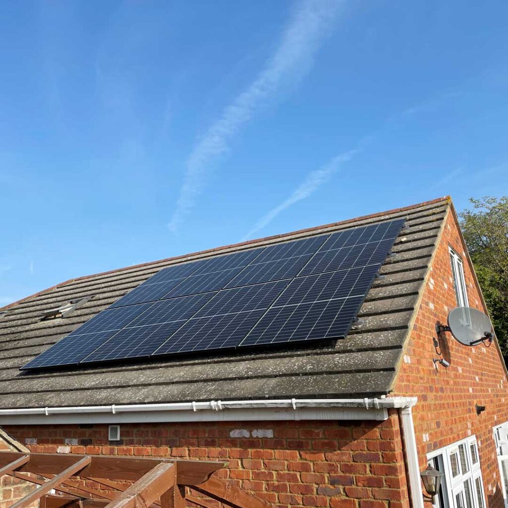 Solar Panel Installation for a Residential Home in Northamptonshire.